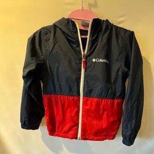 VGW-Columbia nylon with fleece lining red navy jacket